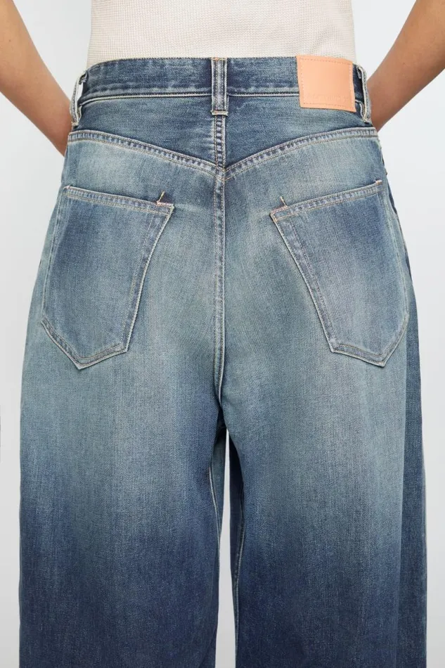 Acne Studios Super Baggy Jeans 8211 2023F Mid Blue Woman Jeans
