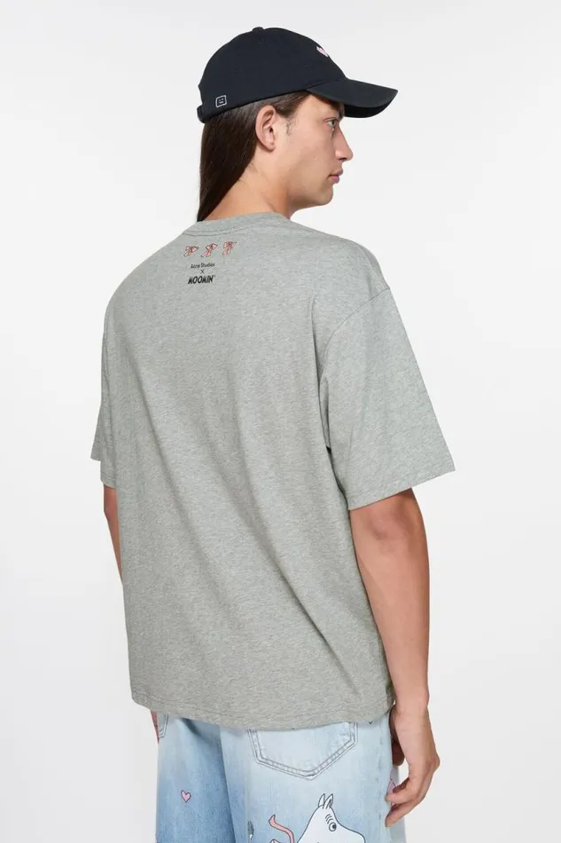Acne Studios Tshirt Acne Studios X Moomin Light Grey Melange Man Tshirts