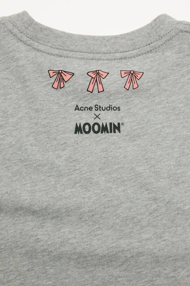 Acne Studios Tshirt Acne Studios X Moomin Light Grey Melange Man Tshirts