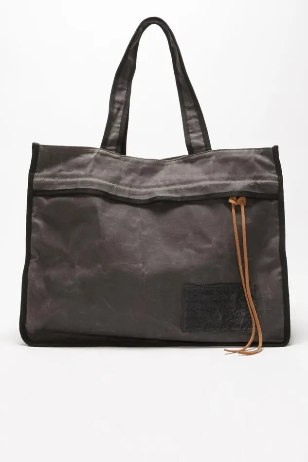 Acne Studios Tote Bag Greyblack Man Bags