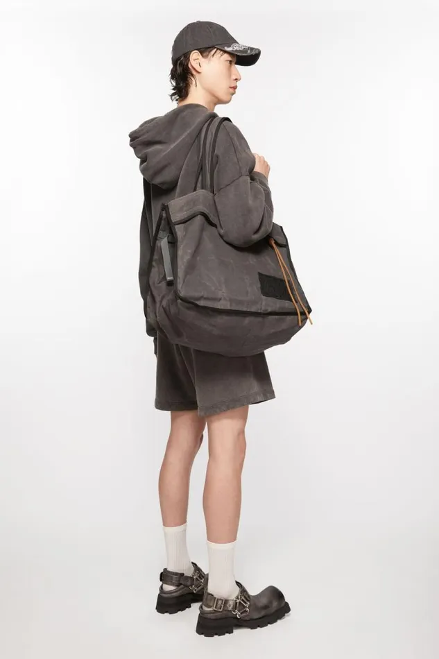 Acne Studios Tote Bag Greyblack Man Bags
