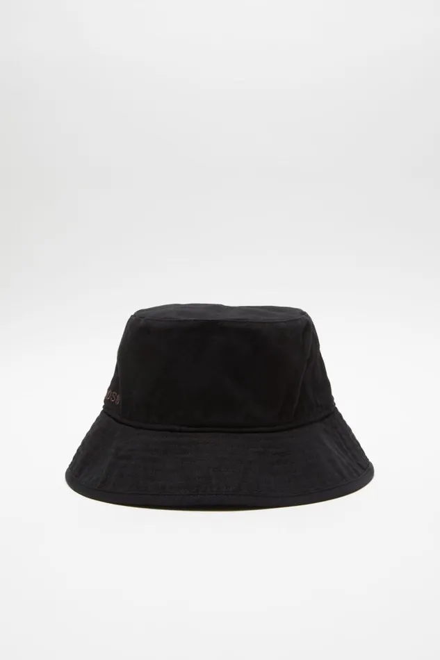 Acne Studios Twill Bucket Hat Black Man Hats