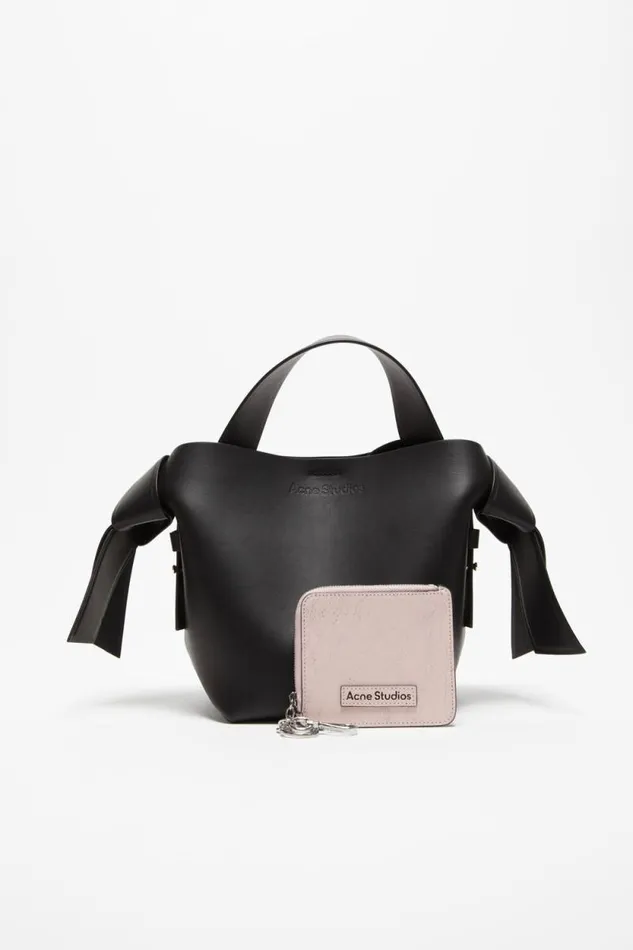 Acne Studios Zip Leather Wallet Pastel Pink Woman Small Leather Goods