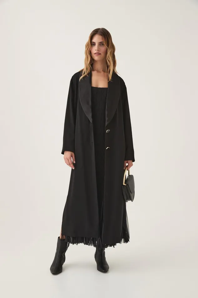 Aje Dresses Arris Fringed Maxi Dress Black 8211 Women Aje Dresses Arris Fringed Maxi Dress Black 8211 Women