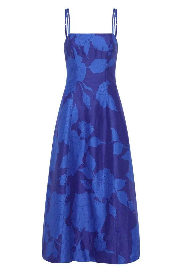 Aje Dresses Belonging Flared Midi Dress Electric Rose 8211 Women Aje Dresses Belonging Flared Midi Dress Electric Rose 8211 Women