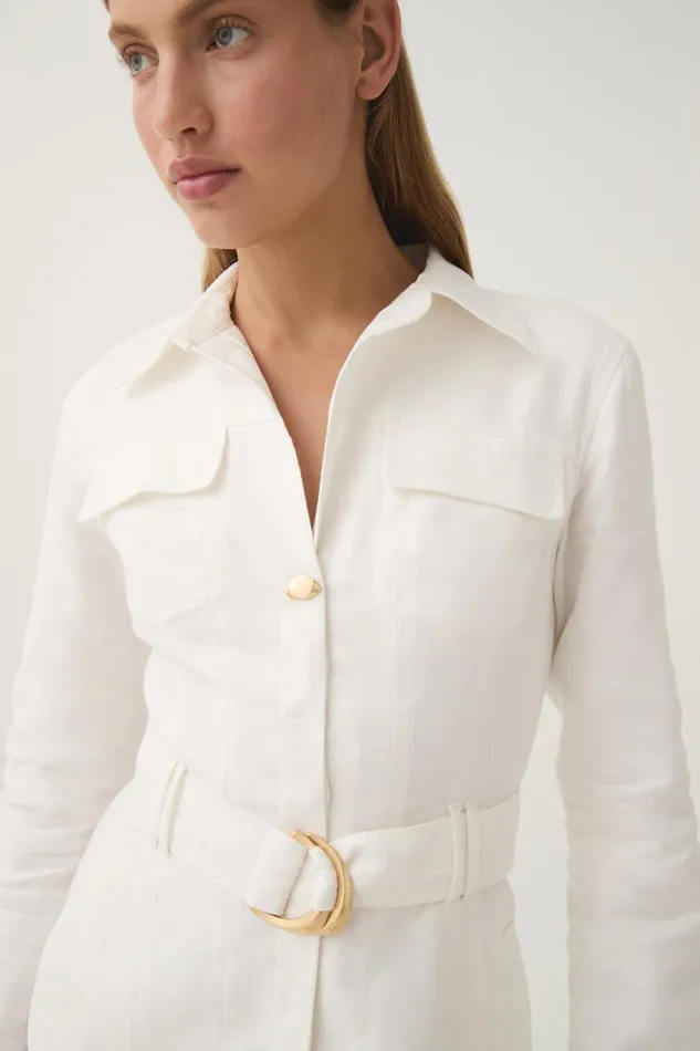 Aje Dresses Cohort Mini Dress Ivory 8211 Women Aje Dresses Cohort Mini Dress Ivory 8211 Women