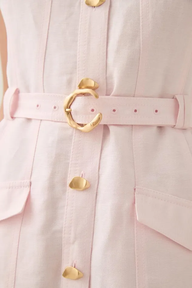Aje Dresses Dulcet Logo Mini Dress Pastel Pink 8211 Women Aje Dresses Dulcet Logo Mini Dress Pastel Pink 8211 Women