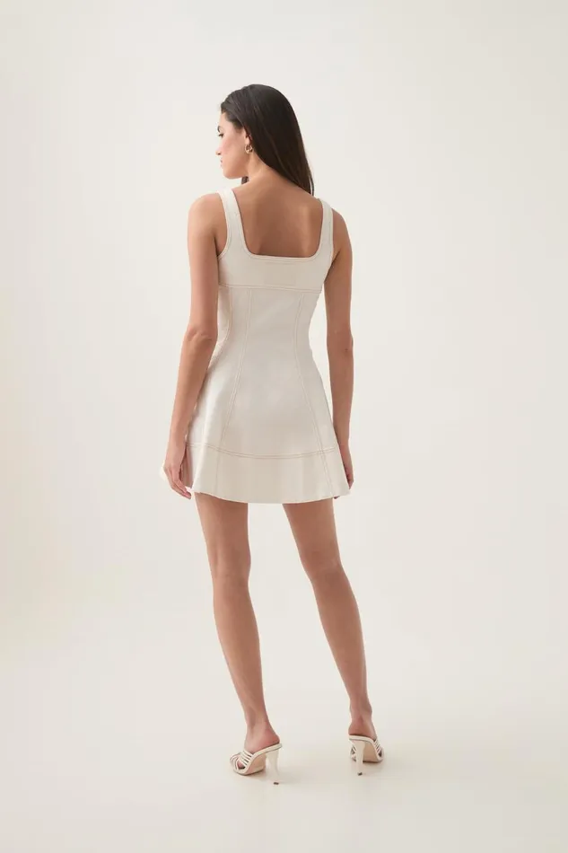 Aje Dresses Emilie Denim Mini Dress White 8211 Women Aje Dresses Emilie Denim Mini Dress White 8211 Women