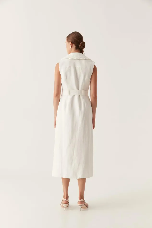Aje Dresses Encompass Utility Midi Dress Ivory 8211 Women Aje Dresses Encompass Utility Midi Dress Ivory 8211 Women
