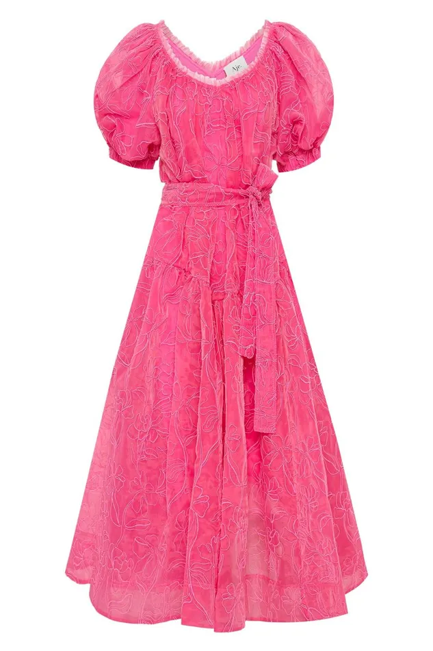 Aje Dresses Evangeline Cornelli Midi Dress Protea Pink 8211 Women Aje Dresses Evangeline Cornelli Midi Dress Protea Pink 8211 Women
