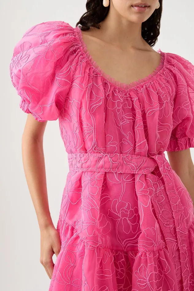 Aje Dresses Evangeline Cornelli Midi Dress Protea Pink 8211 Women Aje Dresses Evangeline Cornelli Midi Dress Protea Pink 8211 Women