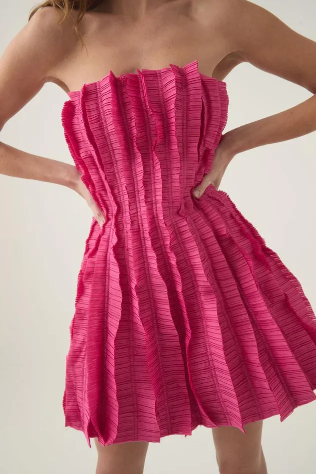 Aje Dresses Hybrid Sleeveless Mini Dress Fuchsia Rose 8211 Women Aje Dresses Hybrid Sleeveless Mini Dress Fuchsia Rose 8211 Women