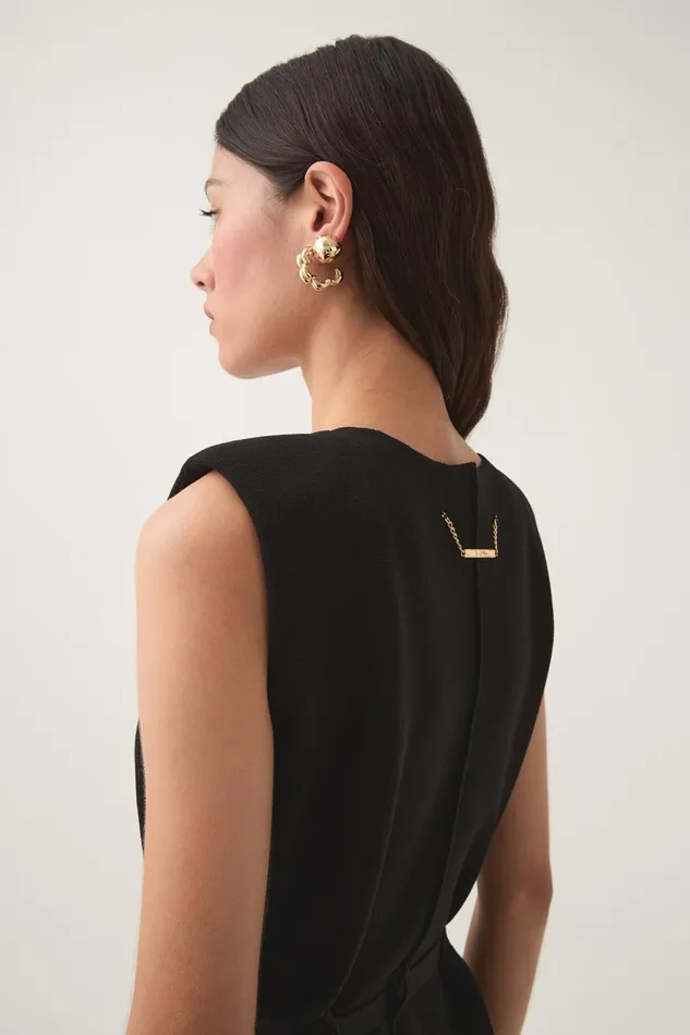 Aje Dresses Ondine Knit Mini Dress Black 8211 Women Aje Dresses Ondine Knit Mini Dress Black 8211 Women