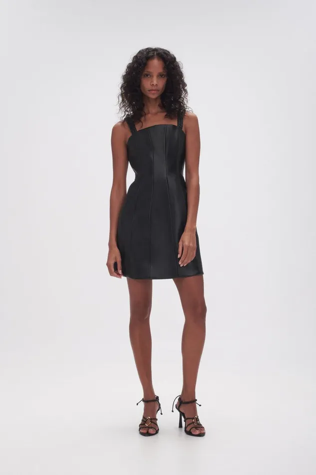 Aje Dresses Osa Braided Mini Dress Black 8211 Women