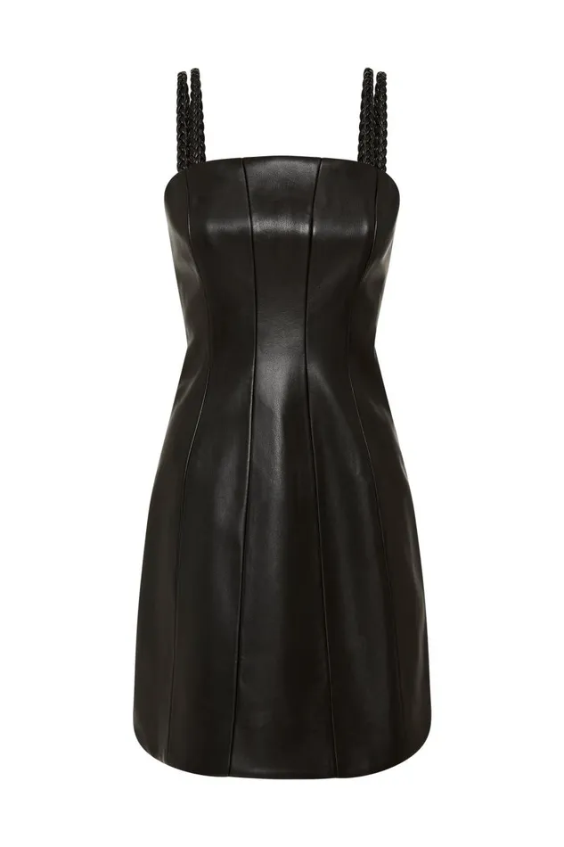 Aje Dresses Osa Braided Mini Dress Black 8211 Women Aje Dresses Osa Braided Mini Dress Black 8211 Women