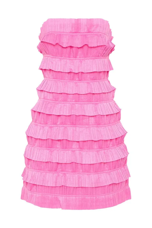 Aje Dresses Palladium Ruffled Mini Dress Muted Fuchsia 8211 Women Aje Dresses Palladium Ruffled Mini Dress Muted Fuchsia 8211 Women