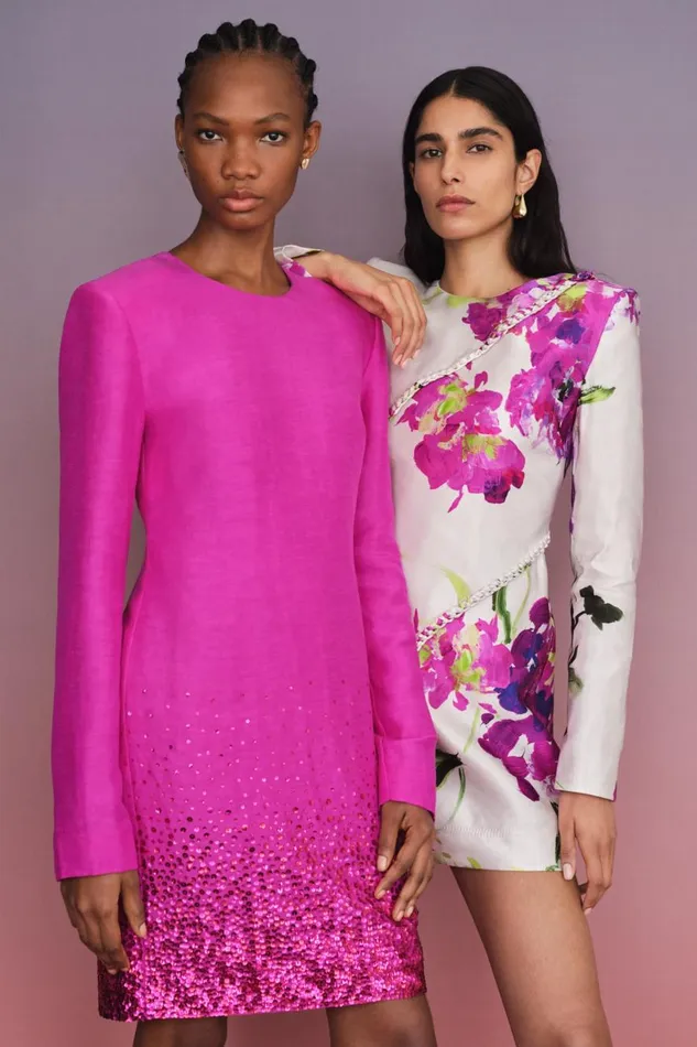 Aje Dresses Reflection Sequin Mini Dress Deep Magenta 8211 Women