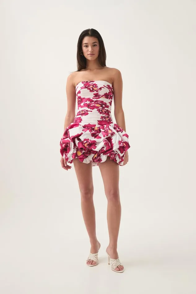 Aje Dresses Violette Bubble Hem Mini Dress Boldly Blooming 8211 Women Aje Dresses Violette Bubble Hem Mini Dress Boldly Blooming 8211 Women