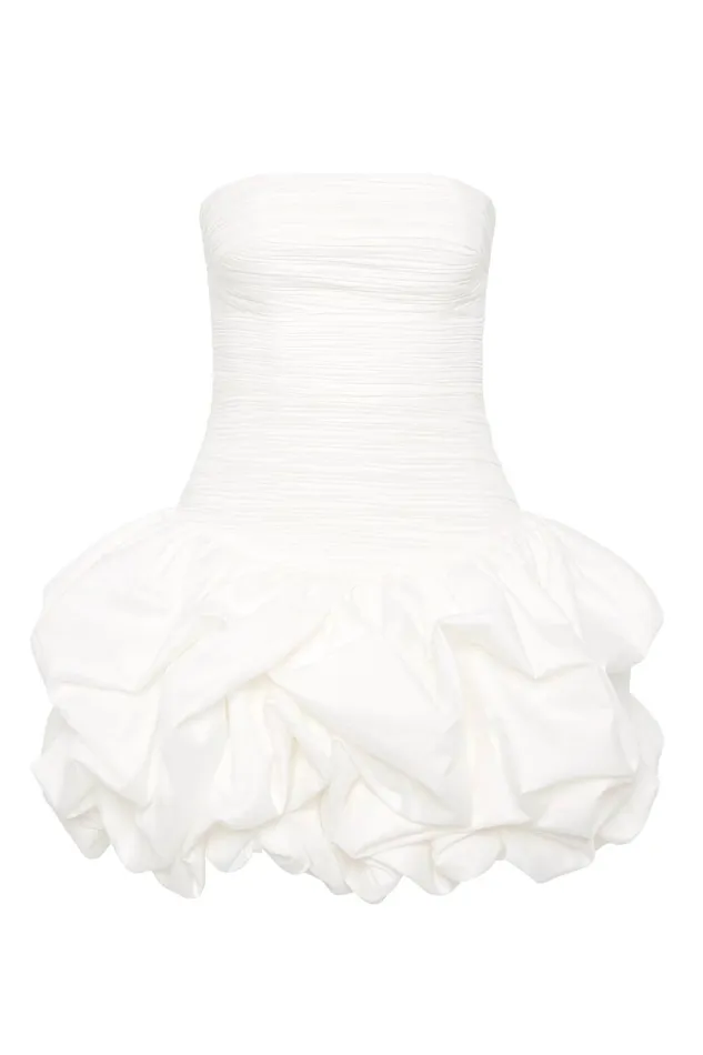 Aje Dresses Violette Bubble Hem Mini Dress Ivory 8211 Women Aje Dresses Violette Bubble Hem Mini Dress Ivory 8211 Women