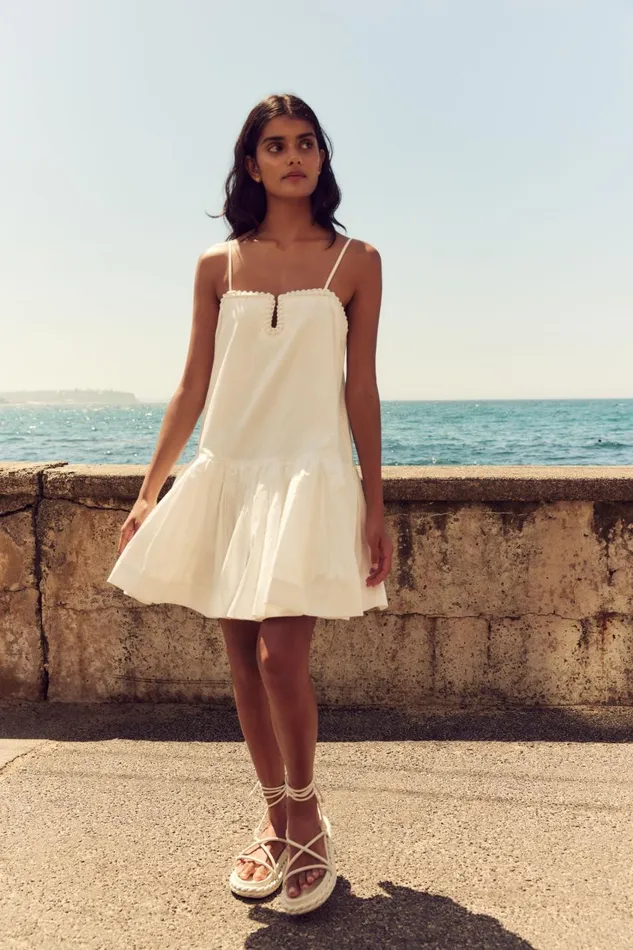 Aje Dresses Willow Sweetheart Mini Dress Ivory 8211 Women