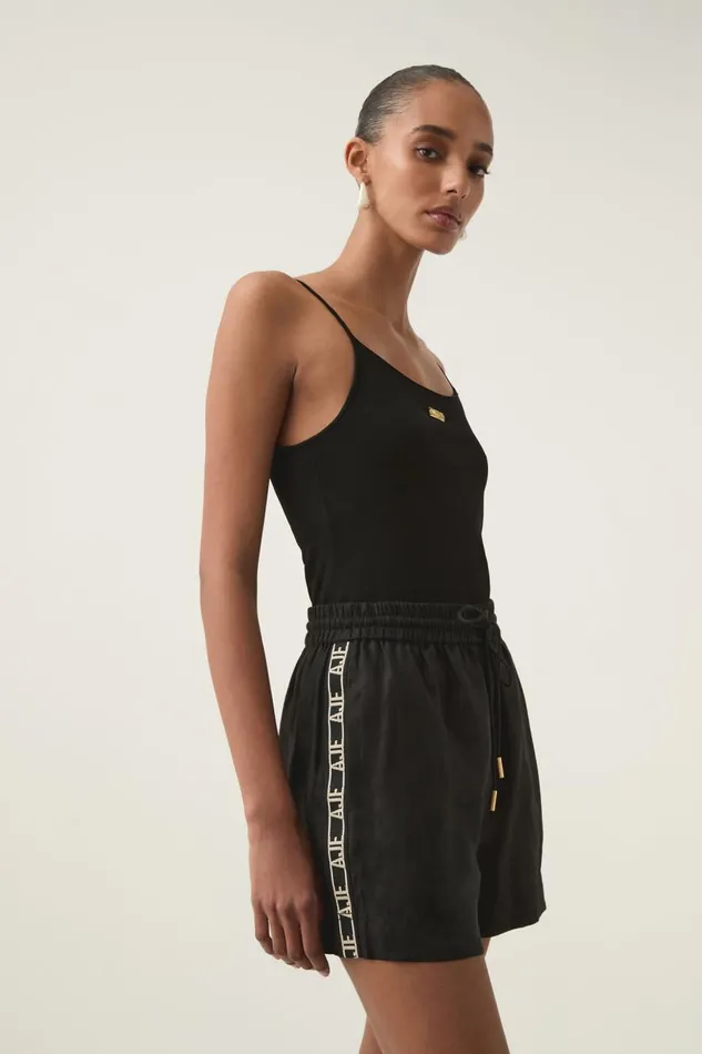 Aje Matching Sets Imogen Logo Linen Short Black 8211 Women