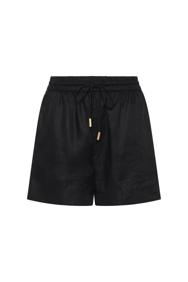 Aje Matching Sets Imogen Logo Linen Short Black 8211 Women