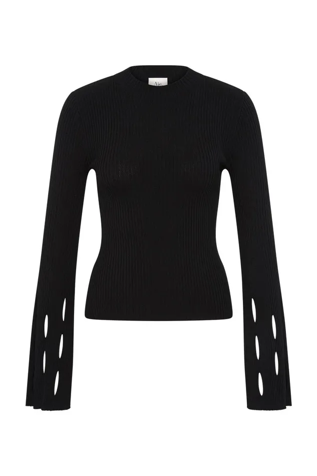 Aje Matching Sets Resolution Knit Top Black 8211 Women Aje Matching Sets Resolution Knit Top Black 8211 Women