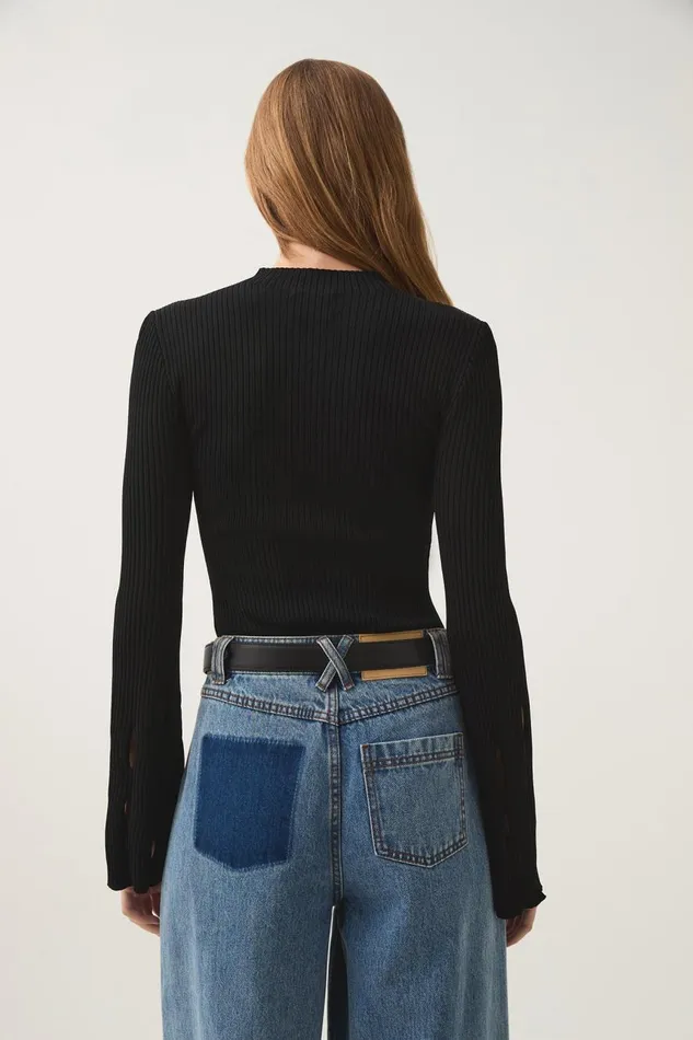 Aje Matching Sets Resolution Knit Top Black 8211 Women Aje Matching Sets Resolution Knit Top Black 8211 Women