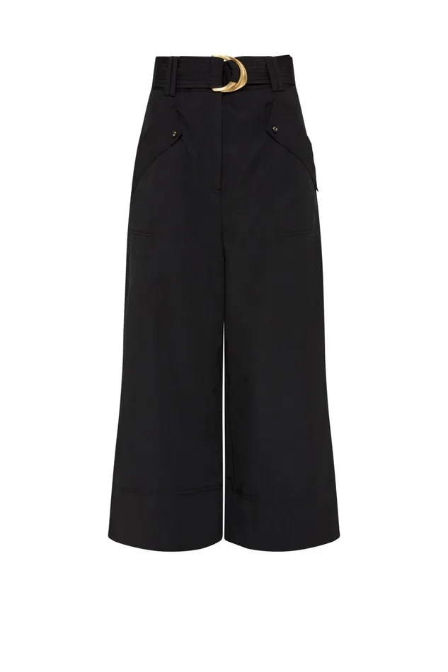 Aje Pants Myrtle Utility Culotte Black 8211 Women