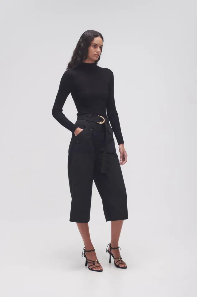 Aje Pants Myrtle Utility Culotte Black 8211 Women