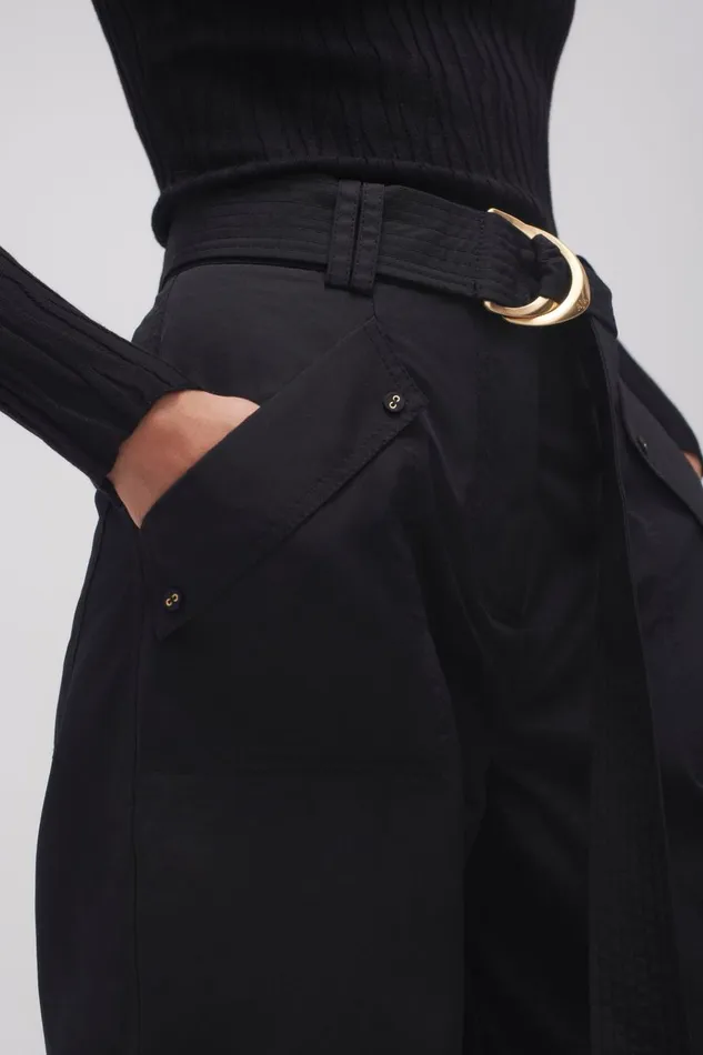 Aje Pants Myrtle Utility Culotte Black 8211 Women