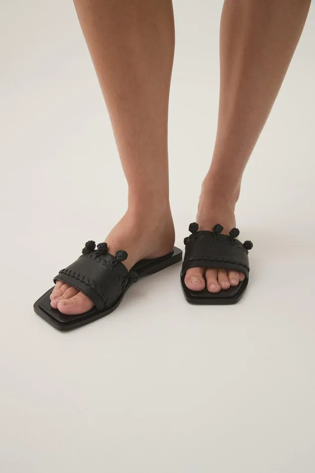 Aje Shoes Tessellate Slide Black 8211 Women