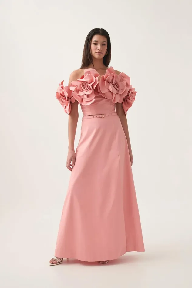 Aje Skirts Etta Maxi Skirt Washed Coral 8211 Women
