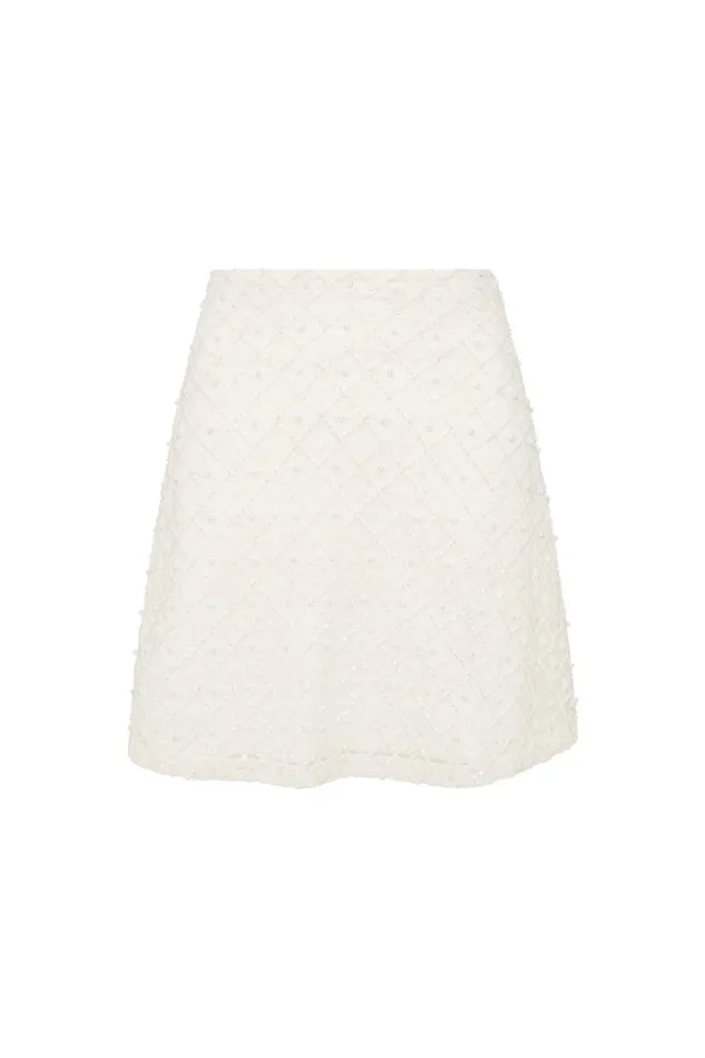 Aje Skirts Freya Diamond Pearl Mini Skirt Ivory 8211 Women