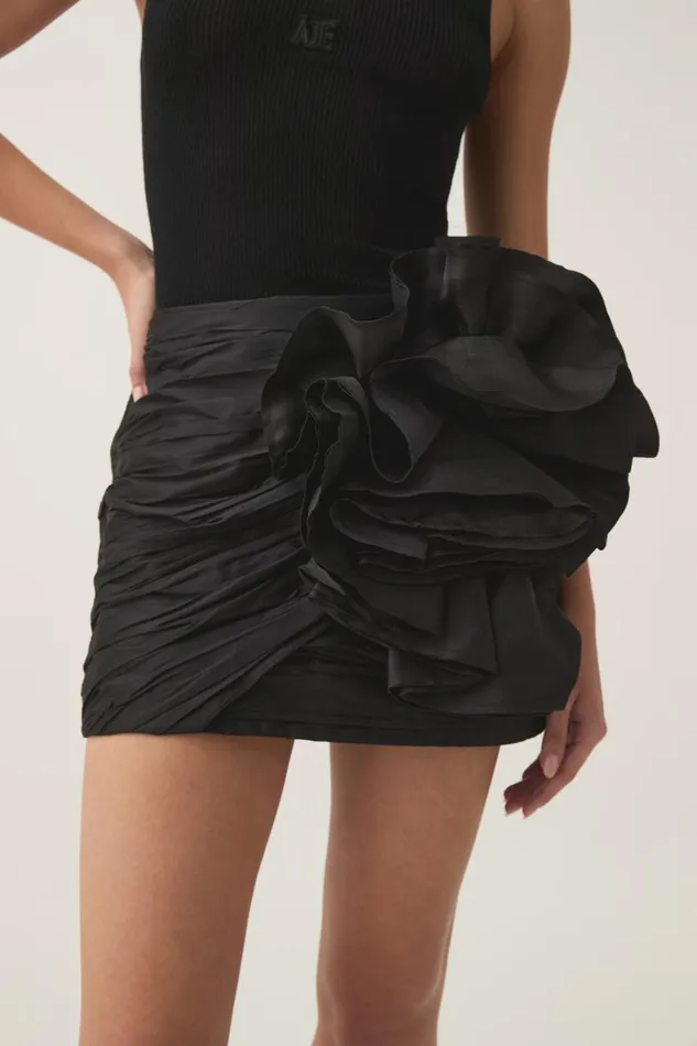 Aje Skirts Potion Spiral Mini Skirt Black 8211 Women