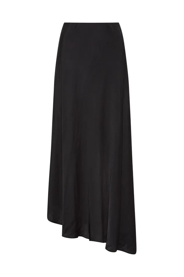 Aje Skirts Valeria Asymmetric Midi Skirt Black 8211 Women