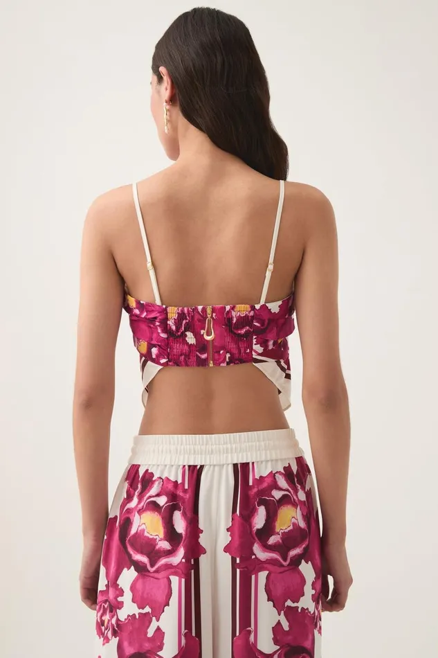 Aje Tops Atomic Scarf Top Boldly Blooming 8211 Women Aje Tops Atomic Scarf Top Boldly Blooming 8211 Women