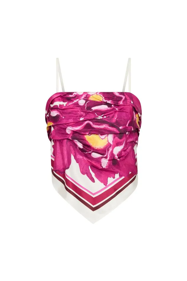 Aje Tops Atomic Scarf Top Boldly Blooming 8211 Women Aje Tops Atomic Scarf Top Boldly Blooming 8211 Women