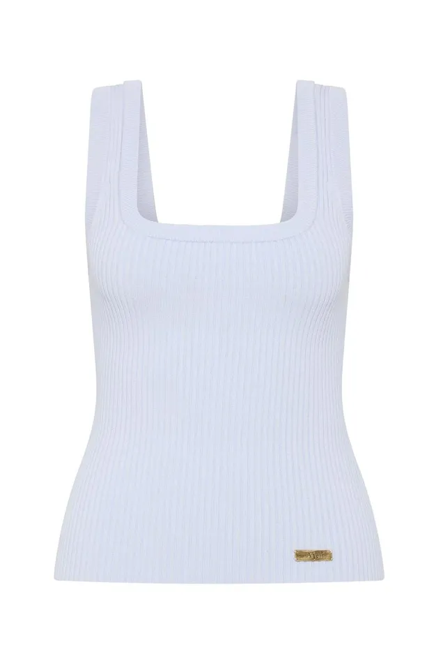 Aje Tops Bronte Knit Tank Soft Sky 8211 Women