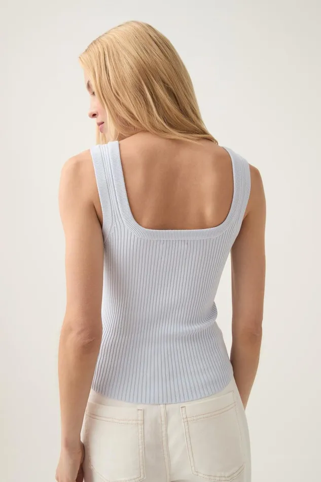 Aje Tops Bronte Knit Tank Soft Sky 8211 Women