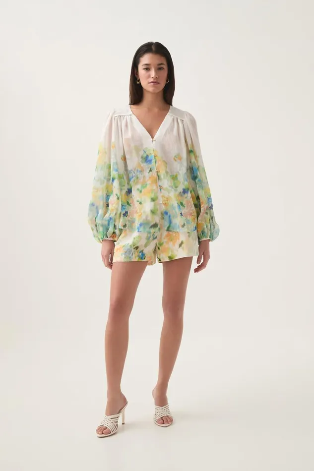 Aje Tops Dreamscape Blouse Floral Haze 8211 Women