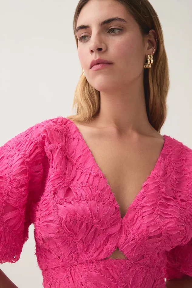 Aje Tops Florential Textured Top Azalea Pink 8211 Women Aje Tops Florential Textured Top Azalea Pink 8211 Women