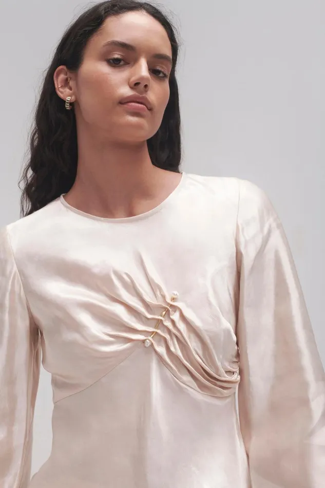 Aje Tops Moonglade Pierced Top Coconut Cream 8211 Women Aje Tops Moonglade Pierced Top Coconut Cream 8211 Women