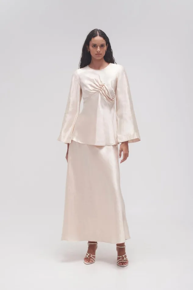Aje Tops Moonglade Pierced Top Coconut Cream 8211 Women Aje Tops Moonglade Pierced Top Coconut Cream 8211 Women