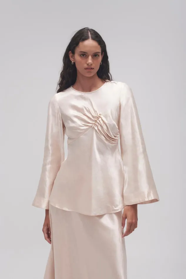 Aje Tops Moonglade Pierced Top Coconut Cream 8211 Women Aje Tops Moonglade Pierced Top Coconut Cream 8211 Women