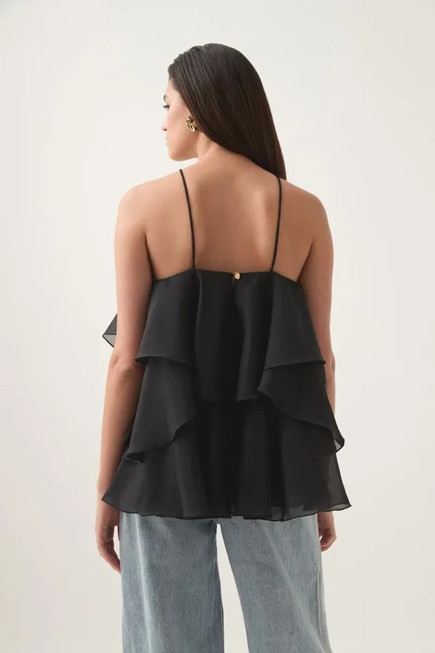Aje Tops Pandorea Layered Top Black 8211 Women Aje Tops Pandorea Layered Top Black 8211 Women