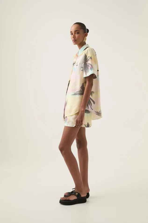 Aje Tops Paradise Shirt Sunset Sky 8211 Women Aje Tops Paradise Shirt Sunset Sky 8211 Women