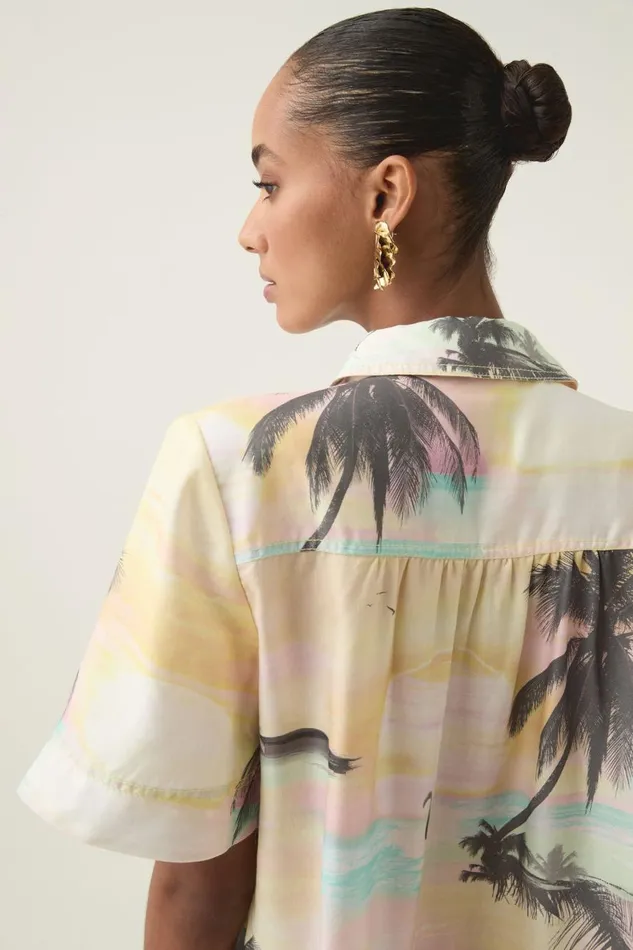 Aje Tops Paradise Shirt Sunset Sky 8211 Women Aje Tops Paradise Shirt Sunset Sky 8211 Women