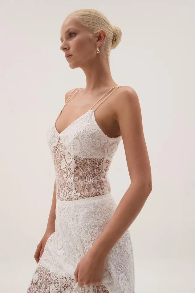 Aje Tops Pera Double Strap Cami White 8211 Women Aje Tops Pera Double Strap Cami White 8211 Women