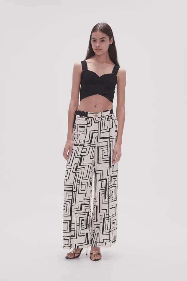 Aje Tops Sybil Twist Knit Bustier Black 8211 Women